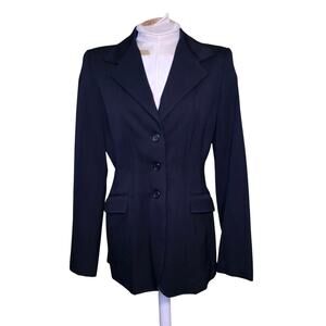 State Line Tack Wool‎ Riding Show Coat Women's Size 6 Black